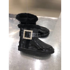 Ugg Winter Diamond Wool Waterproof Boots For Women Black