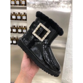 Ugg Winter Diamond Wool Waterproof Boots For Women Black