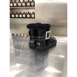 Ugg Winter Diamond Wool Waterproof Boots For Women Black