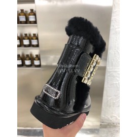 Ugg Winter Diamond Wool Waterproof Boots For Women Black