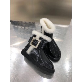 Ugg Winter Diamond Wool Waterproof Boots For Women White