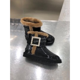 Ugg Winter Diamond Wool Waterproof Boots For Women Brown