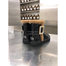 Ugg Winter Diamond Wool Waterproof Boots For Women Brown