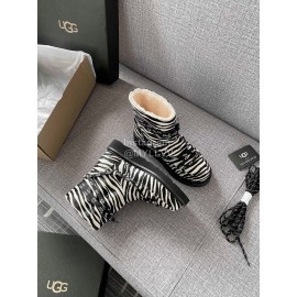 Ugg Winter Zebra-Stripe Locomotive Boots For Women 