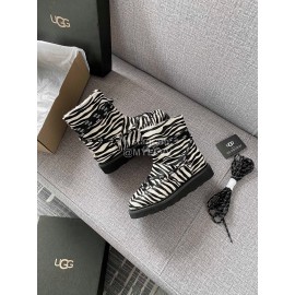 Ugg Winter Zebra-Stripe Locomotive Boots For Women 