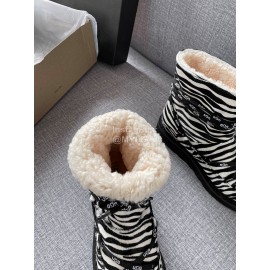 Ugg Winter Zebra-Stripe Locomotive Boots For Women 