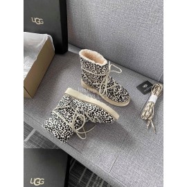 Ugg Winter Leopard Print Locomotive Boots For Women 