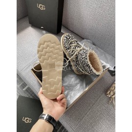 Ugg Winter Leopard Print Locomotive Boots For Women 