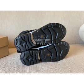 Ugg Winter Nubuck Velcro Thick Soled Boots For Women Black