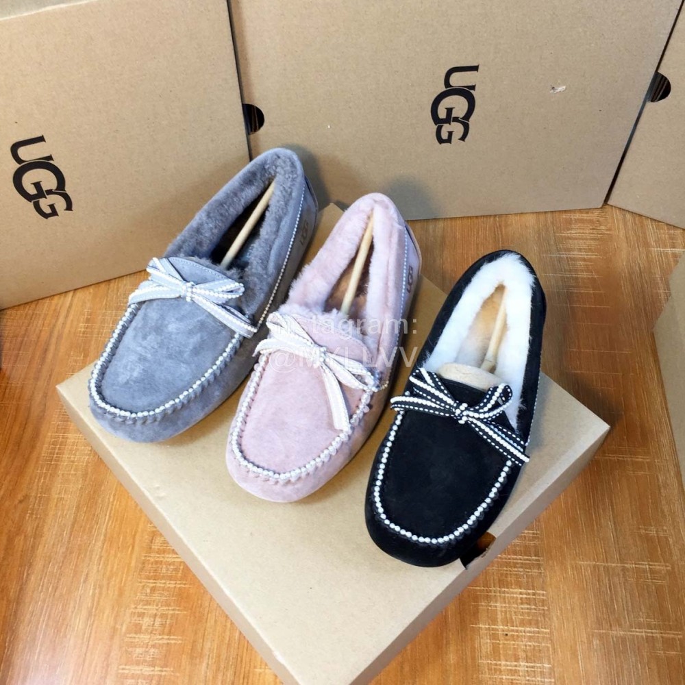 Ugg Winter Fashion Lamb Wool Casual Shoes For Women Blue