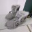 Ugg Winter Warm Wool Diamond Waterproof Boots For Women Silver