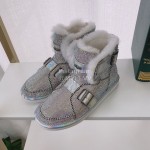 Ugg Winter Warm Wool Diamond Waterproof Boots For Women 