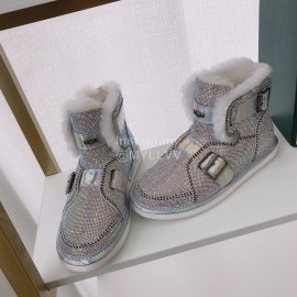 Ugg Winter Warm Wool Diamond Waterproof Boots For Women 