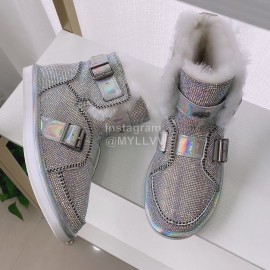 Ugg Winter Warm Wool Diamond Waterproof Boots For Women 