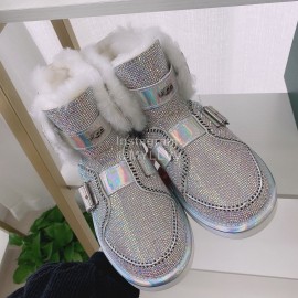 Ugg Winter Warm Wool Diamond Waterproof Boots For Women 