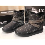 Ugg Winter Fashion Blingbling Wool Boots For Women Black