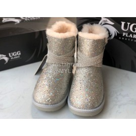 Ugg Winter Fashion Blingbling Wool Boots For Women Silver