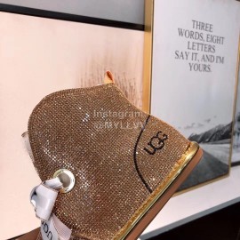 Ugg Winter Cute Bow Wool Boots For Women Gold