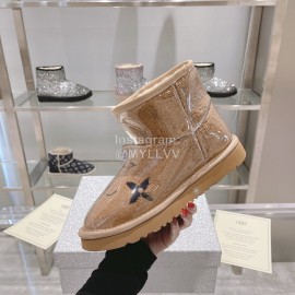 Ugg Co Branded Lv Winter Short Boots For Women Brown
