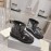 Ugg Co Branded Lv Winter Short Boots For Women Black