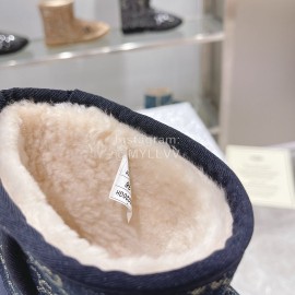 Ugg Co Branded Gucci Winter Short Boots For Women Blue