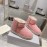 Ugg Co Branded Lv Winter Wool Short Boots For Women Pink