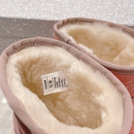 Ugg Co Branded Lv Winter Wool Short Boots For Women Pink