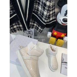 Ugg Winter Fashion Short Boots For Women White