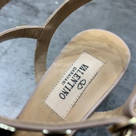 Valentino Fashion Rivet Pointed High Heels Sandals Blue