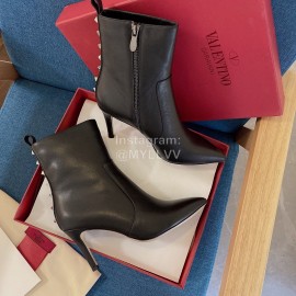 Valentino New Rivet High Heeled Calfskin Boots For Women