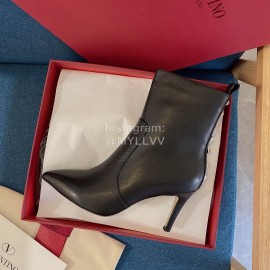 Valentino New Rivet High Heeled Calfskin Boots For Women