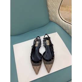 Valentino Black Mesh Rivet High Heels For Women