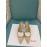 Valentino Fashion Mesh Rivet High Heel Sandals Apricot