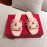 Valentino Spring Summer Soft Sheepskin Slippers Pink