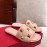 Valentino Spring Summer Soft Sheepskin Slippers Pink