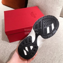 Valentino Winter Thick Soled Wool Sneakers For Women White