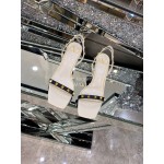 Valentino Summer White Leather Elegant High Heel Sandals