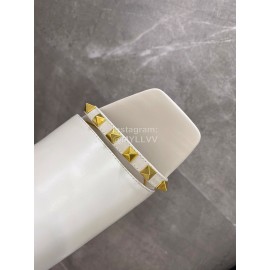 Valentino Summer Leather Elegant High Heel Slippers White