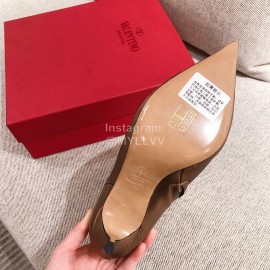 Valentino Winter New Metal V-Button High Heel Boots For Women