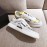 Valentino New Printed Couple Sneakers Yellow