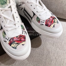 Valentino New Printed Couple Sneakers Green