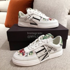 Valentino New Printed Couple Sneakers Green