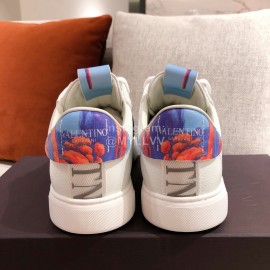 Valentino New Printed Couple Sneakers Blue