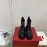 Valentino Black Leather Martin Boots For Women