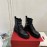 Valentino Black Leather Martin Boots For Women