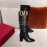 Valentino Fall Winter Black Sheepskin High Heel Long Boots 