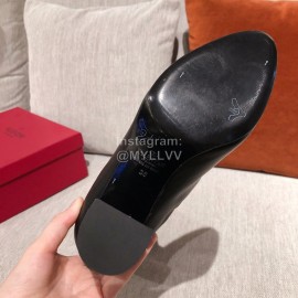 Valentino Fall Winter Black Sheepskin High Heel Long Boots 