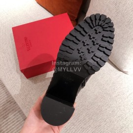 Valentino Black Fall Winter Sheepskin High Heel Long Boots 