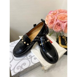 Valentino Early Spring New Black Calf Shoes For Women