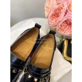 Valentino Early Spring New Black Calf Shoes For Women